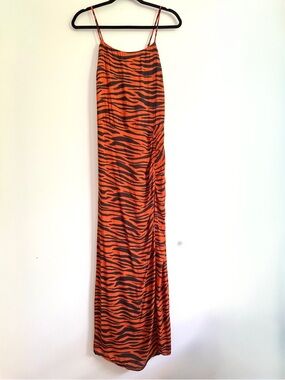 Stillwater Tiger-Print Maxi Dress Small